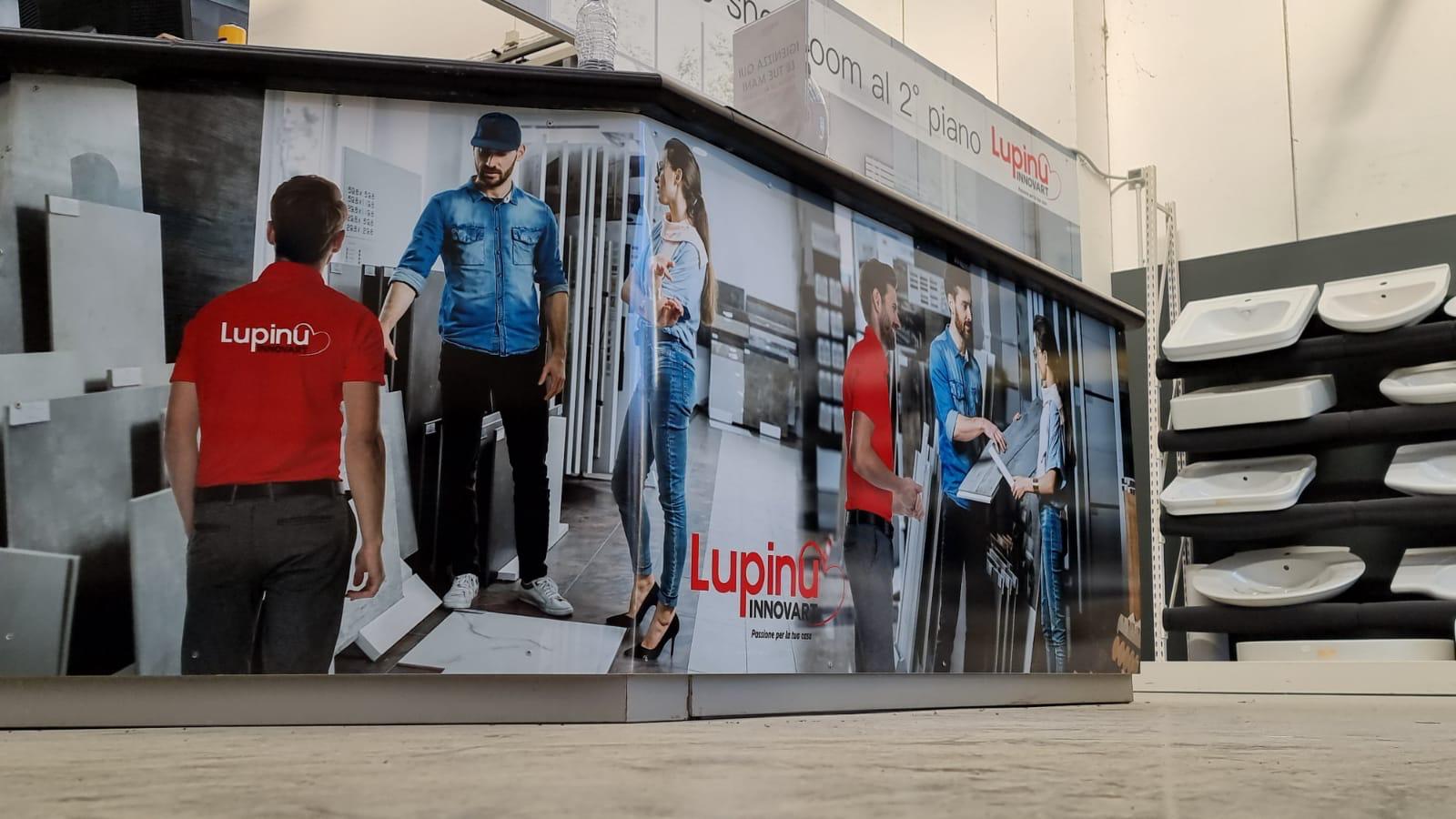 Allestimento parete Lupinu