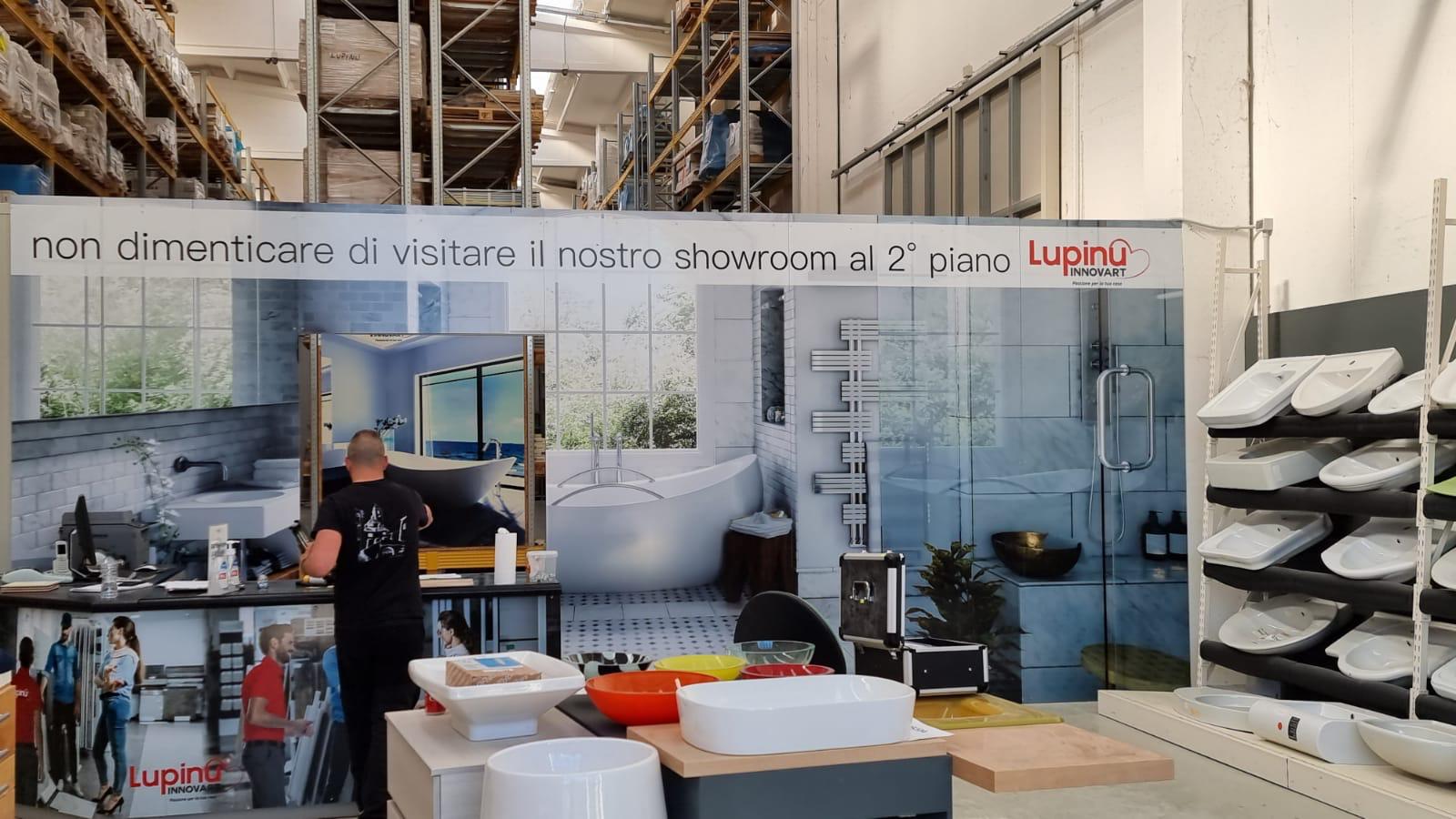 Allestimento parete Lupinu